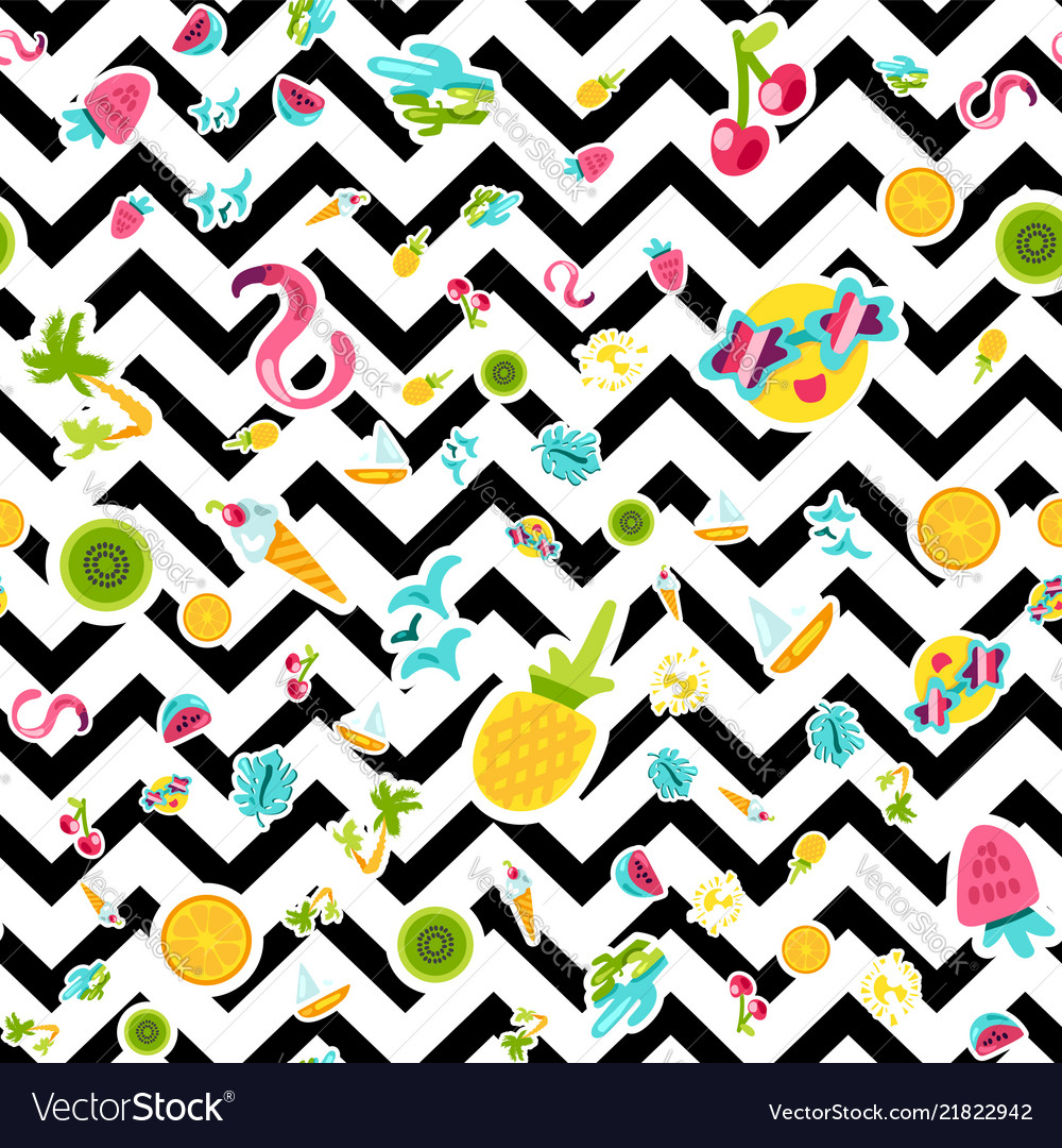 Tropical summer seamless pattern