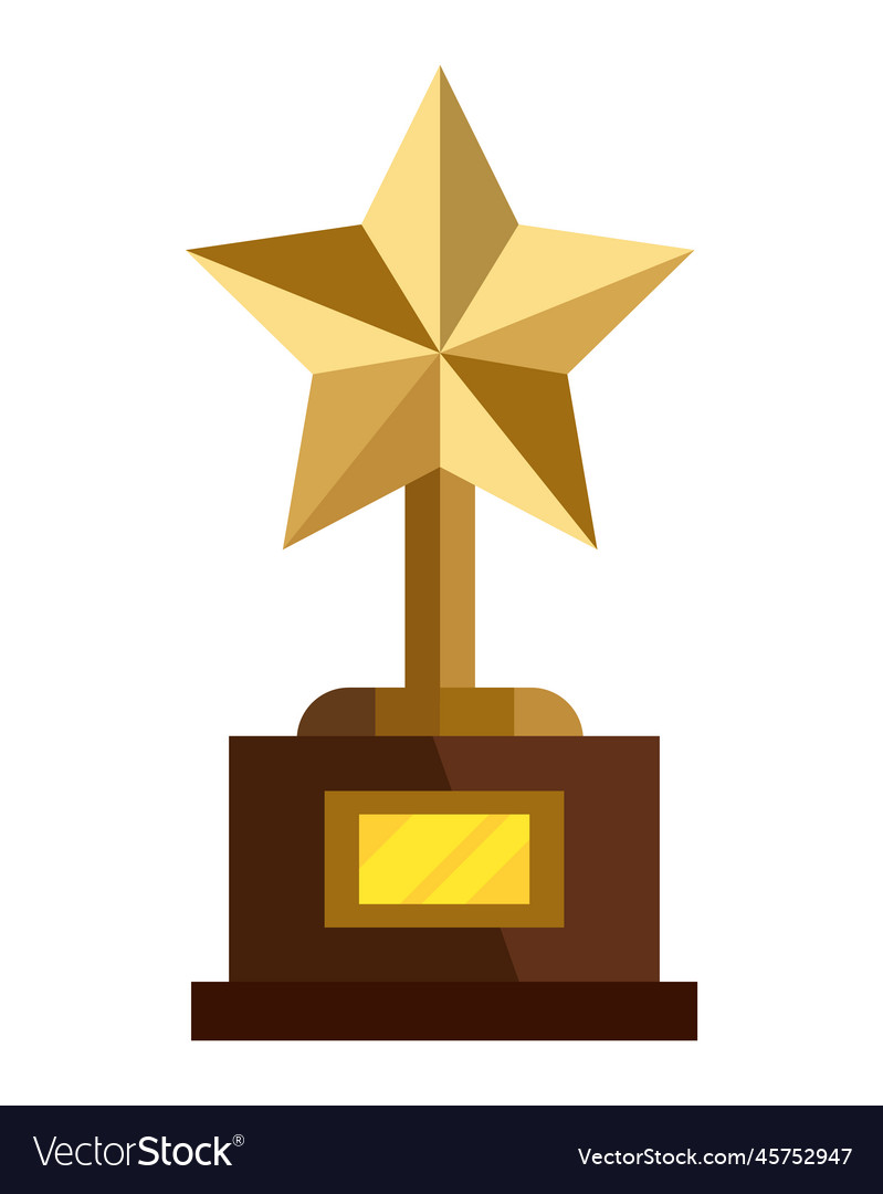 Cinematographic trophy award Royalty Free Vector Image