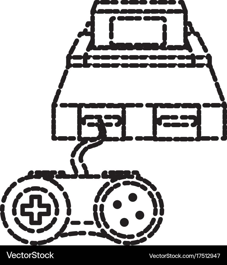 Console videogame isolated Royalty Free Vector Image