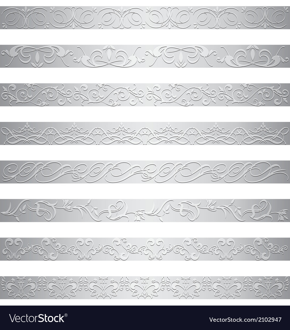 Silver element border design