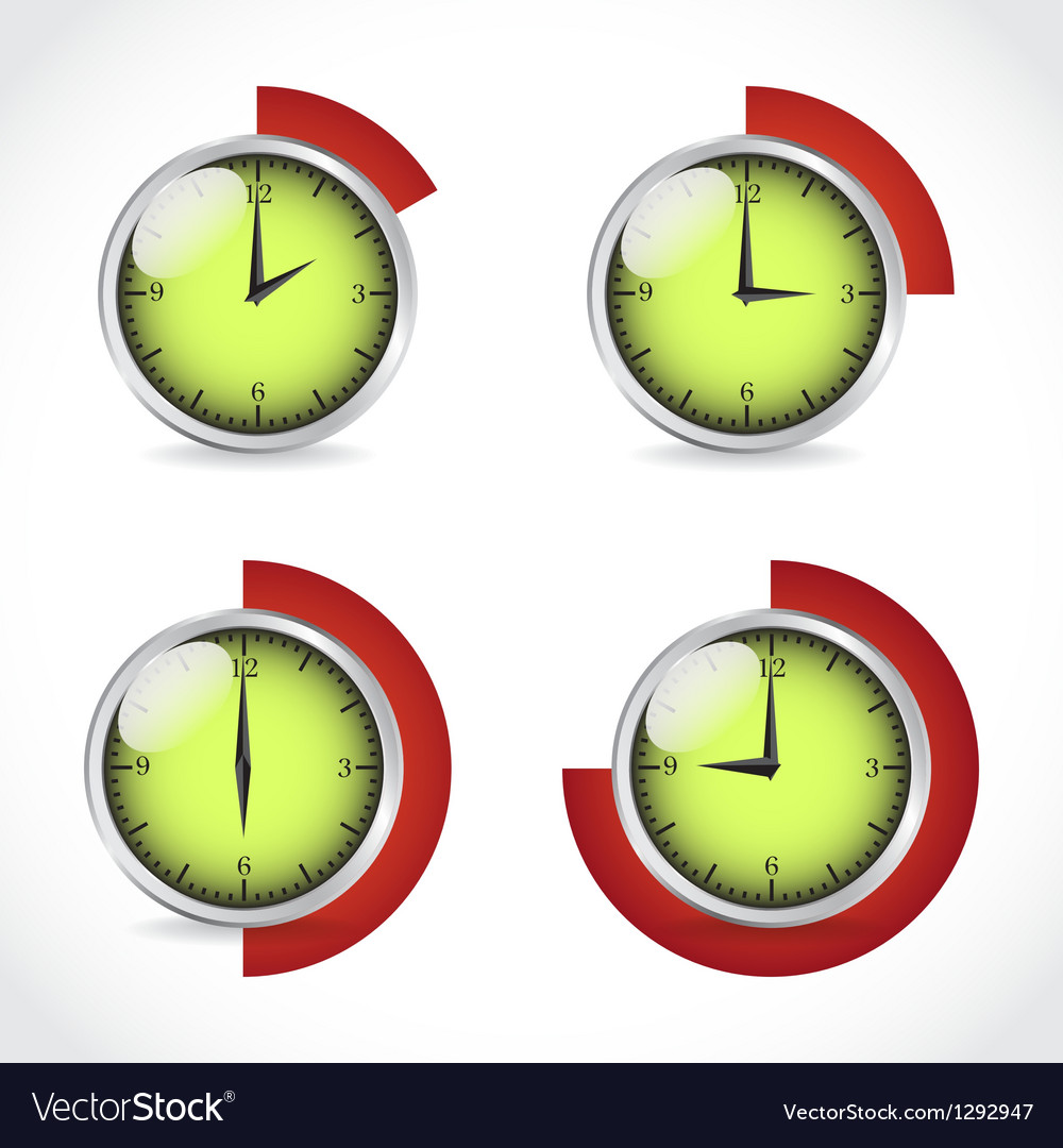 Timer set Royalty Free Vector Image - VectorStock