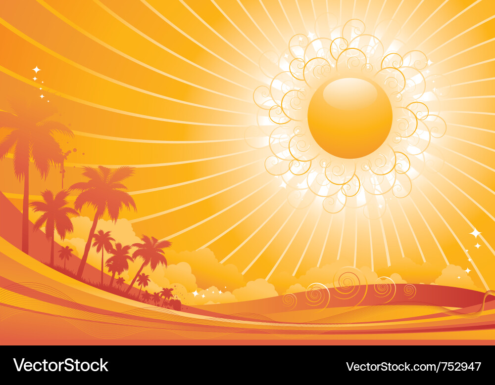 Tropical background Royalty Free Vector Image - VectorStock