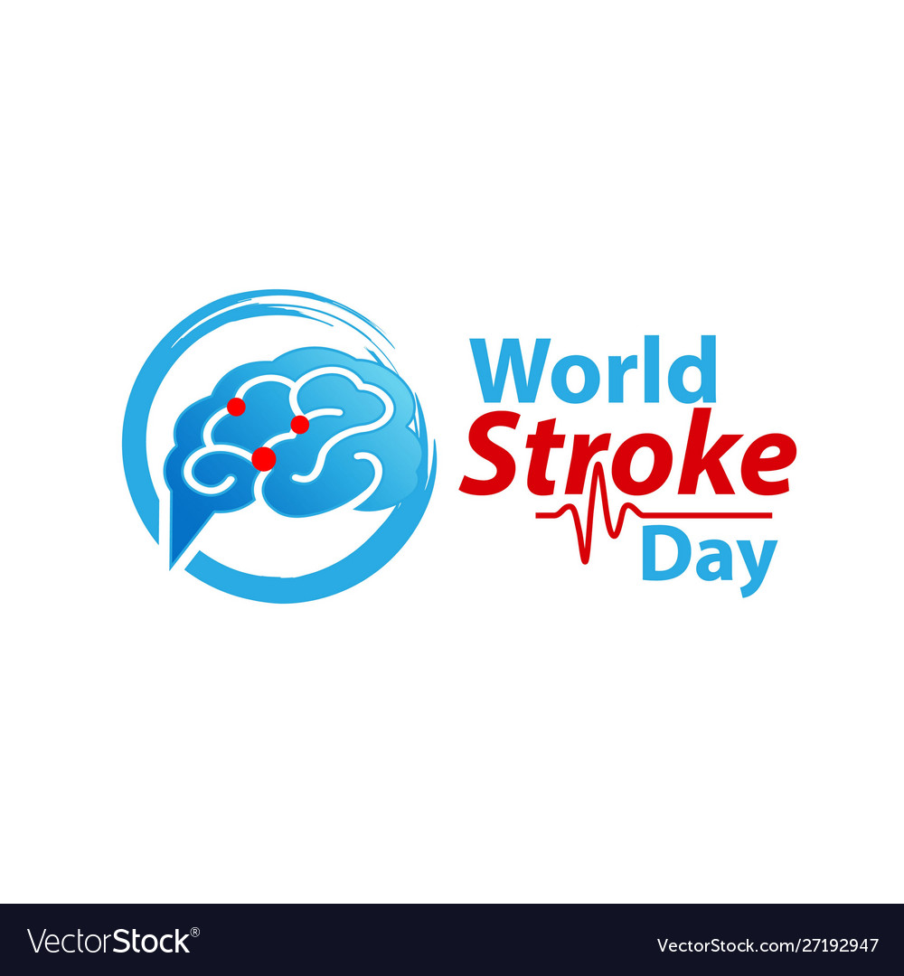 World Stroke Day Design Concept For Banners Vector Image