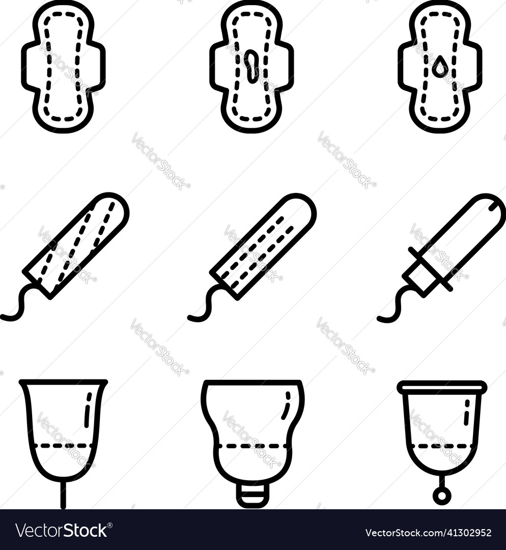 Feminine Hygiene Products Royalty Free Vector Image 7483