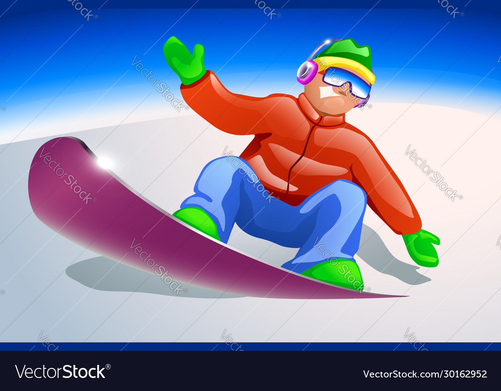 Snowboarder Royalty Free Vector Image - VectorStock