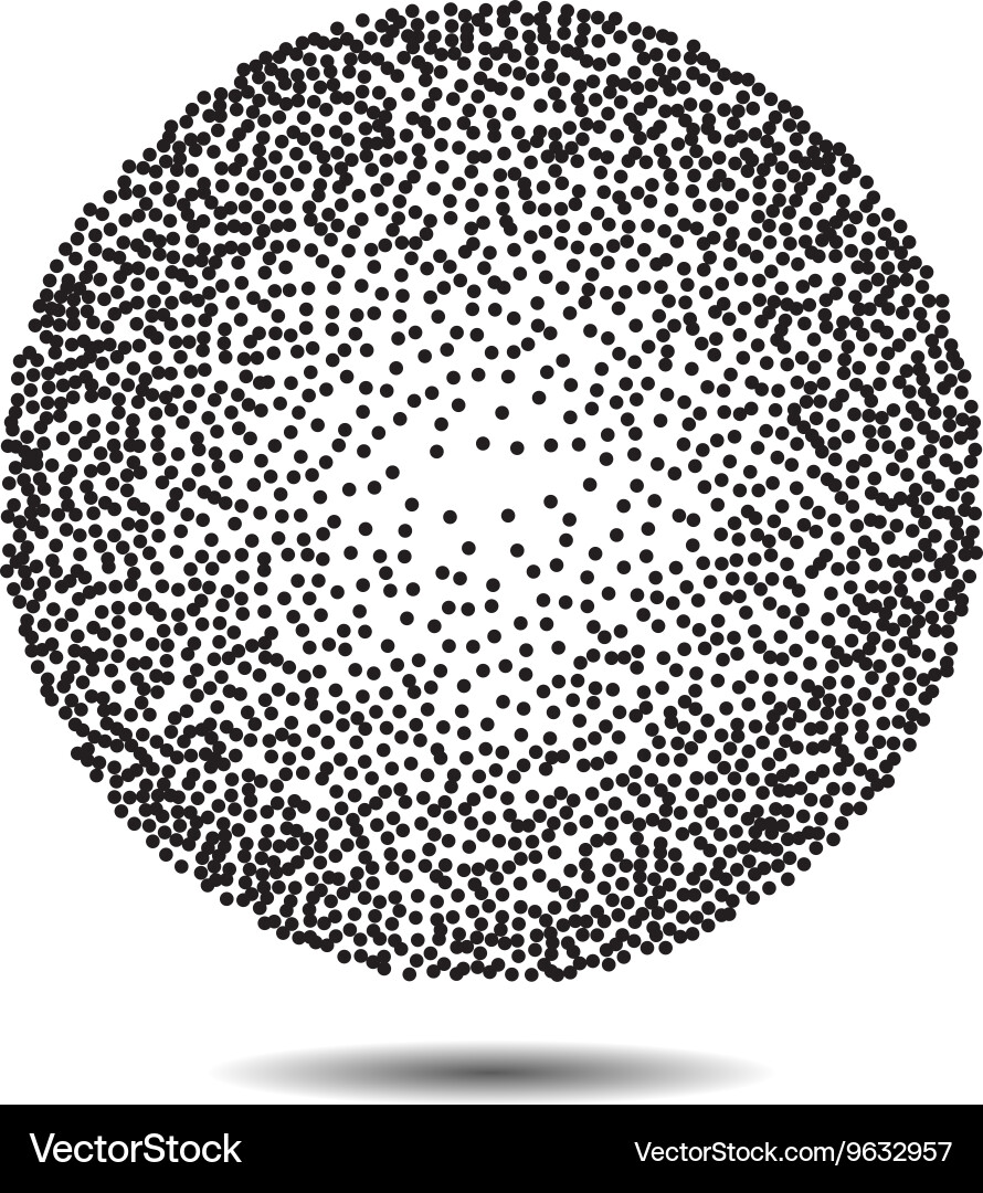 Abstract halftone design circle elements Vector Image