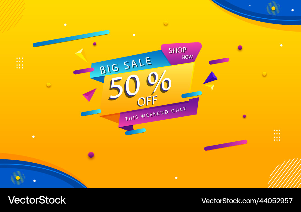 Big Sale Banner Design With Editable Text Effect Vector Image