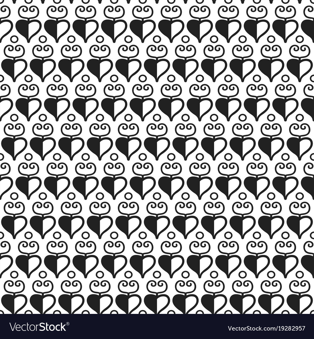 Black an white seamless background texture Vector Image