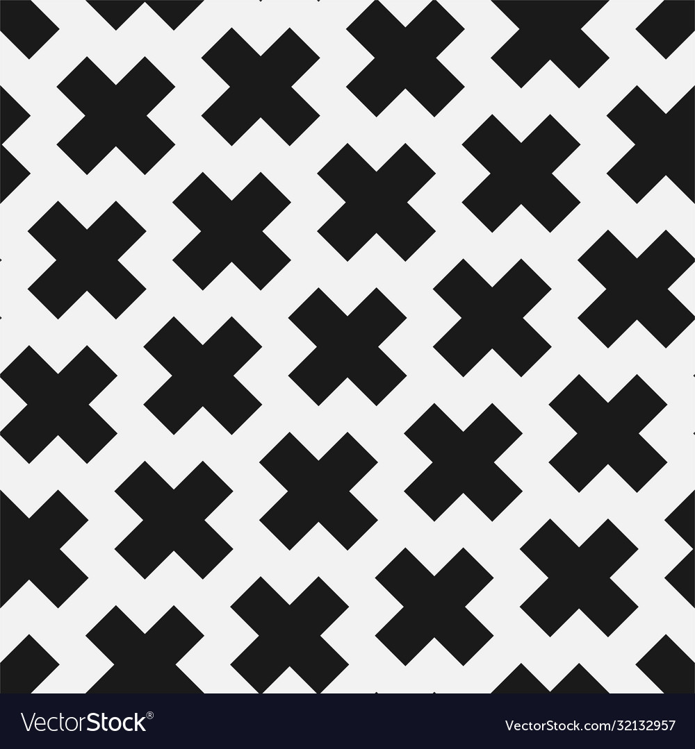 Cross seamless geometric pattern textile Vector Image