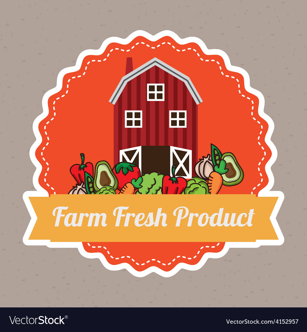 Farm fresh Royalty Free Vector Image - VectorStock