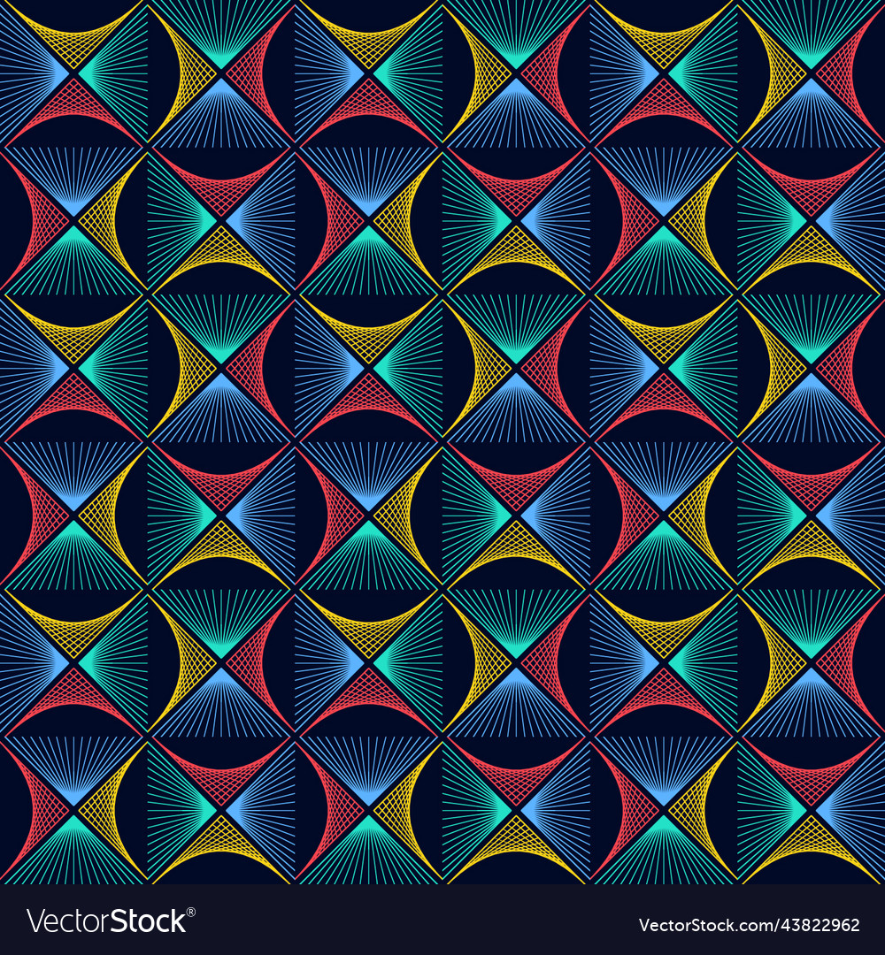 Abstract tile pattern seamless Royalty Free Vector Image