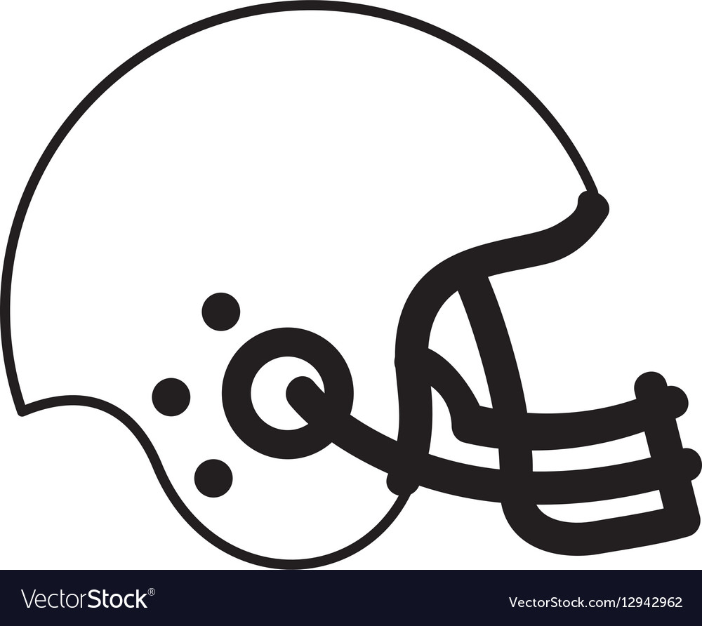 American football helmet icon Royalty Free Vector Image