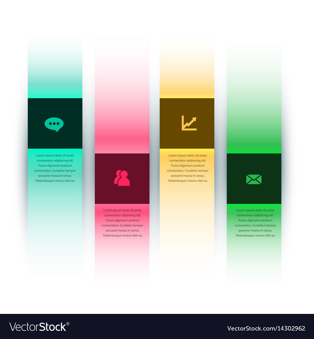 Colorful stripes infographics template