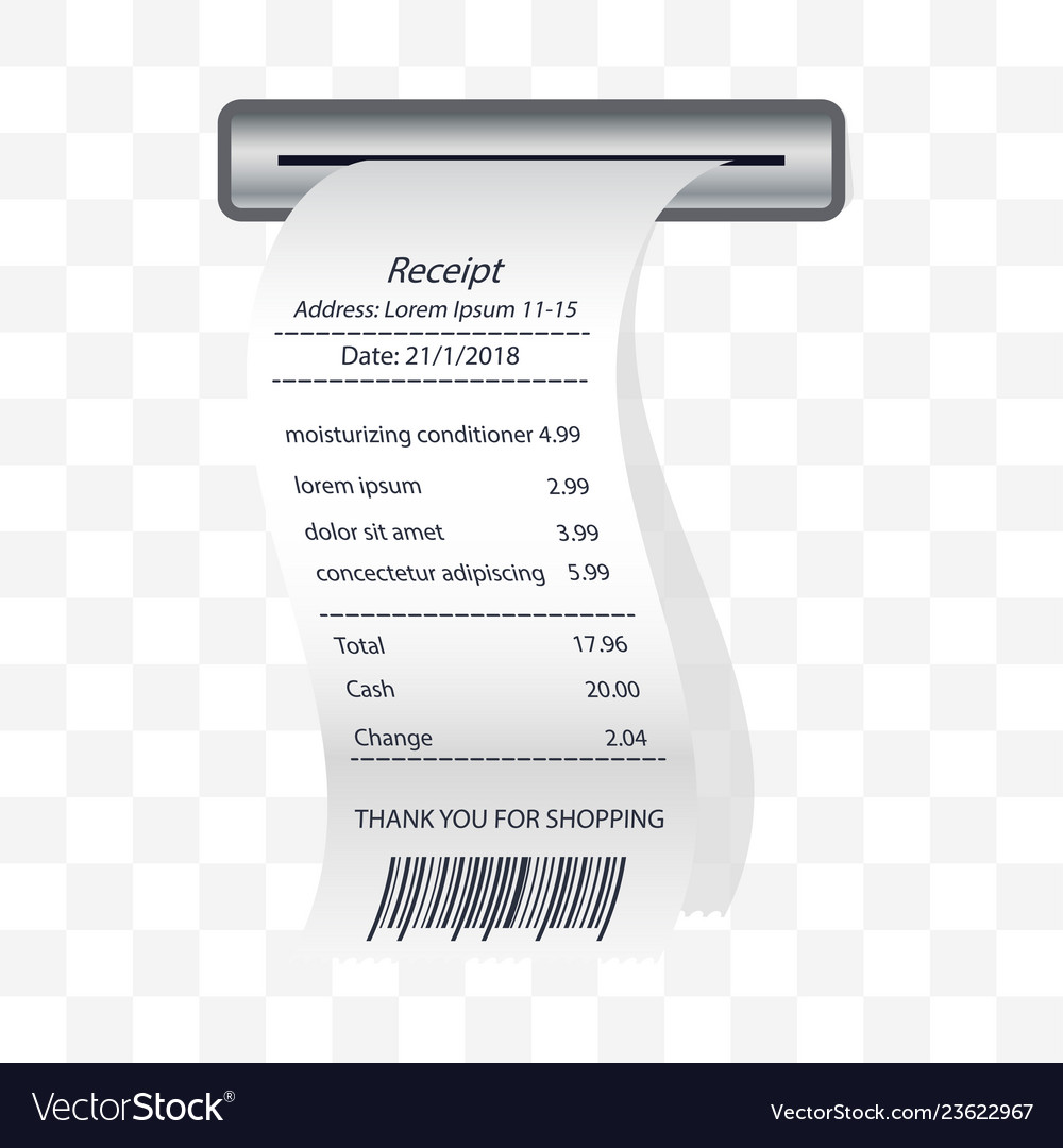 Moisturizing conditioner receipt printed