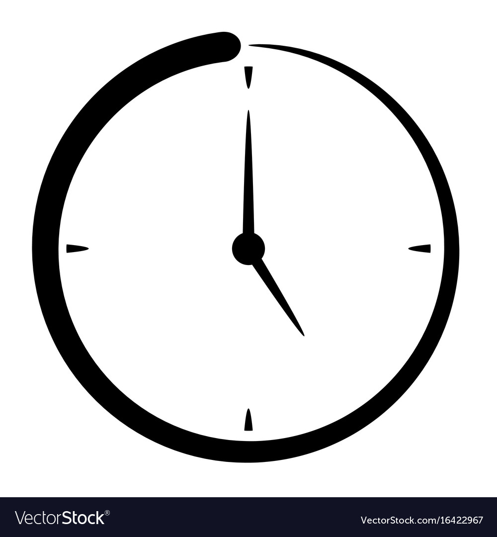 Passage of time icon punctuality concept Vector Image