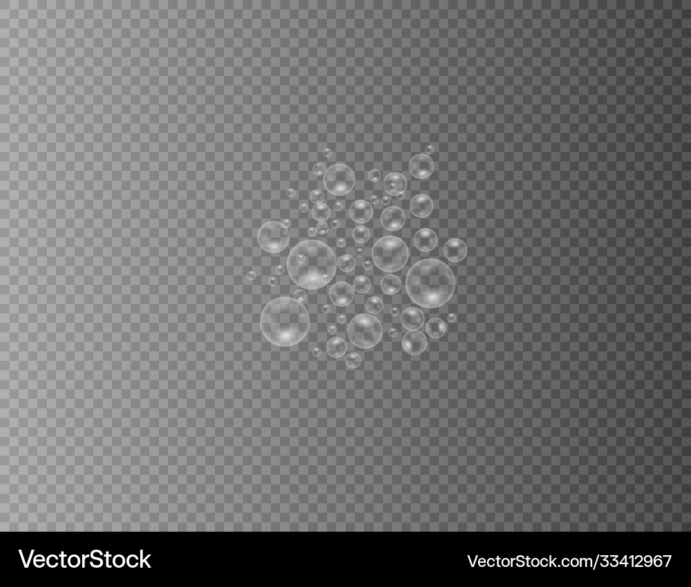 Realistic soap bubbles Royalty Free Vector Image