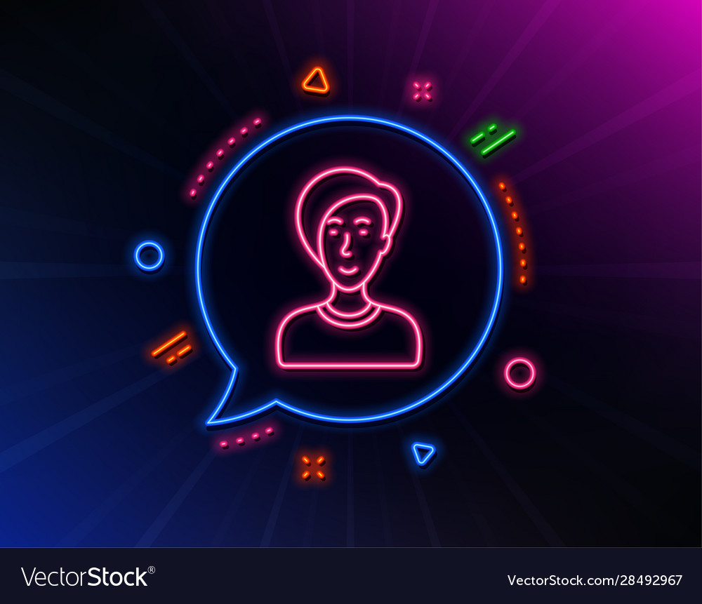 Woman line icon user or businesswoman person sign