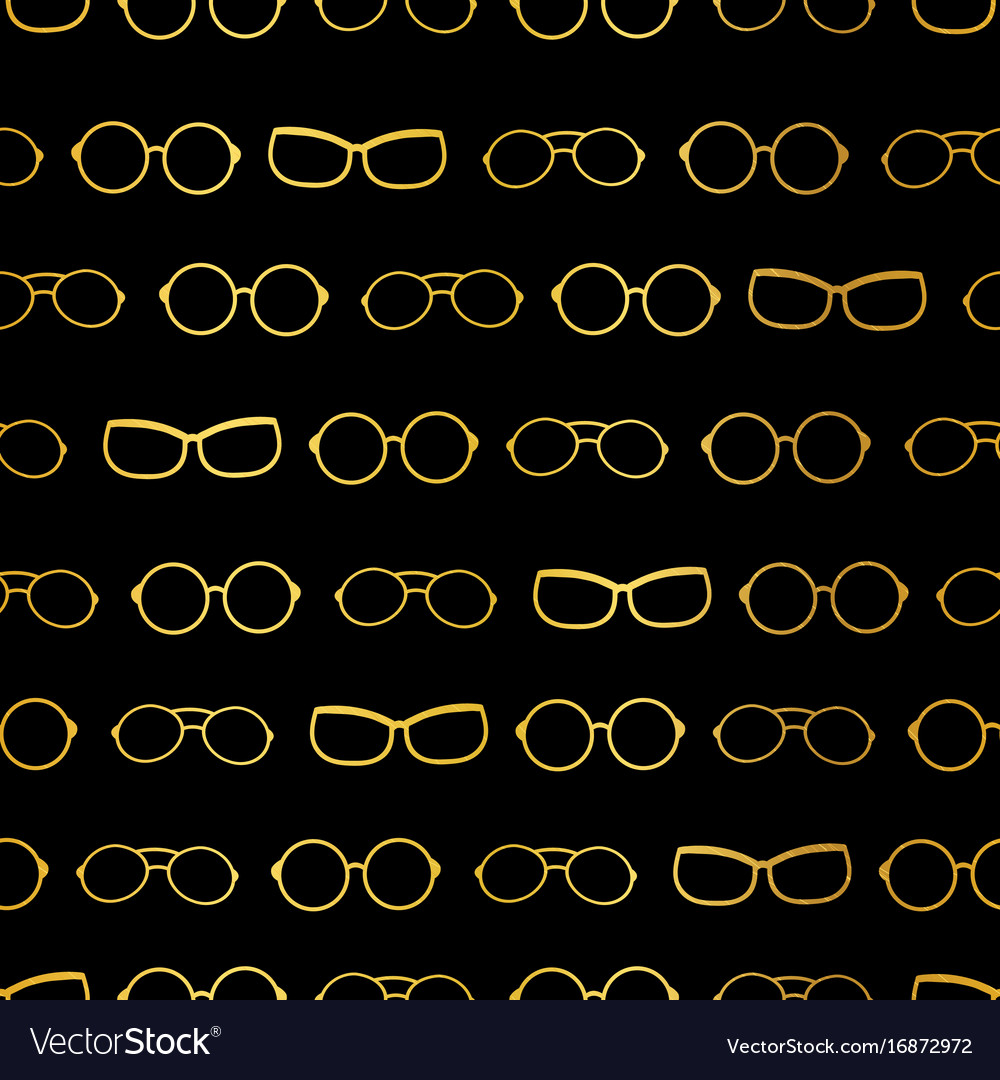 Black and gold glasses stripes accessories