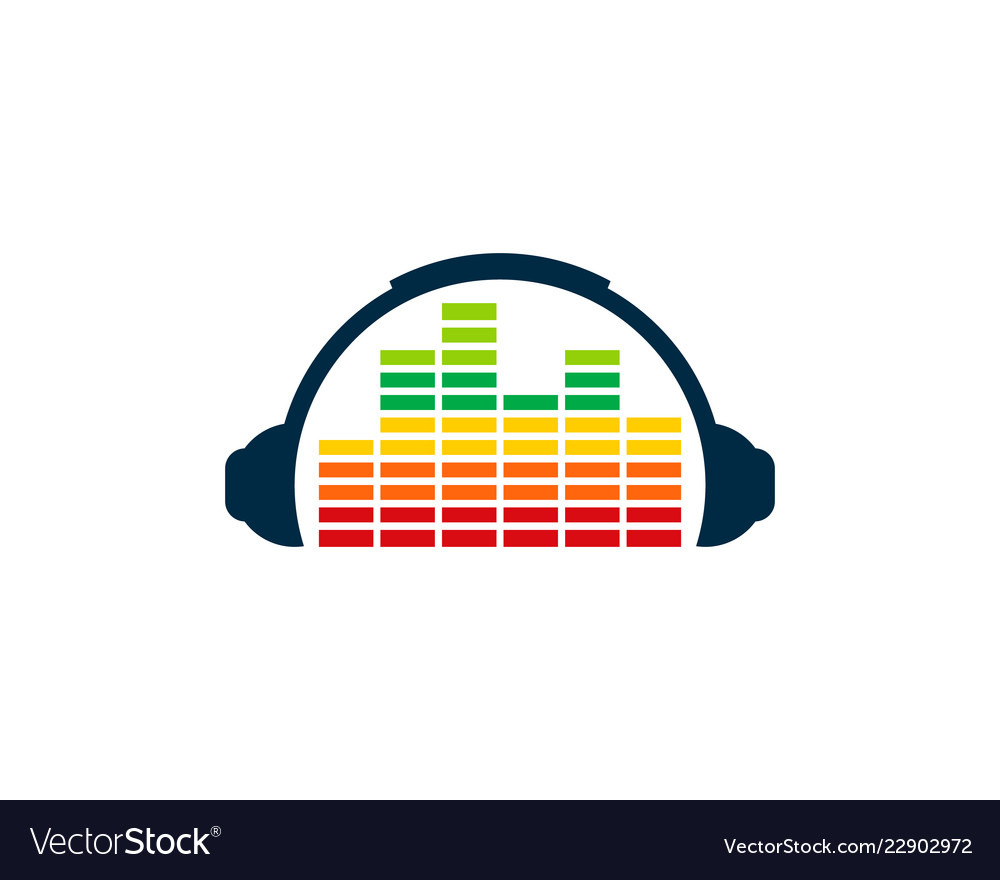 Chart music logo icon design