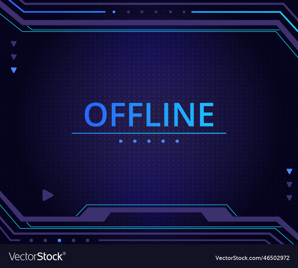 Live game stream banner offline gaming streaming Vector Image