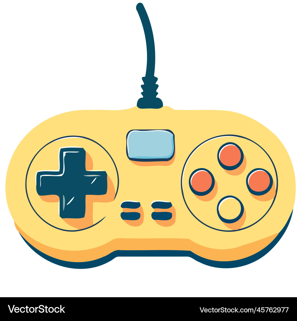 Electronic video game controller Royalty Free Vector Image