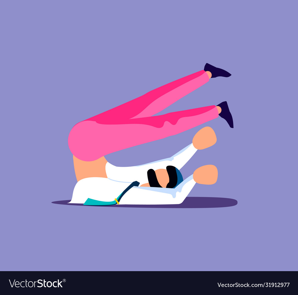 Man is falling down Royalty Free Vector Image - VectorStock