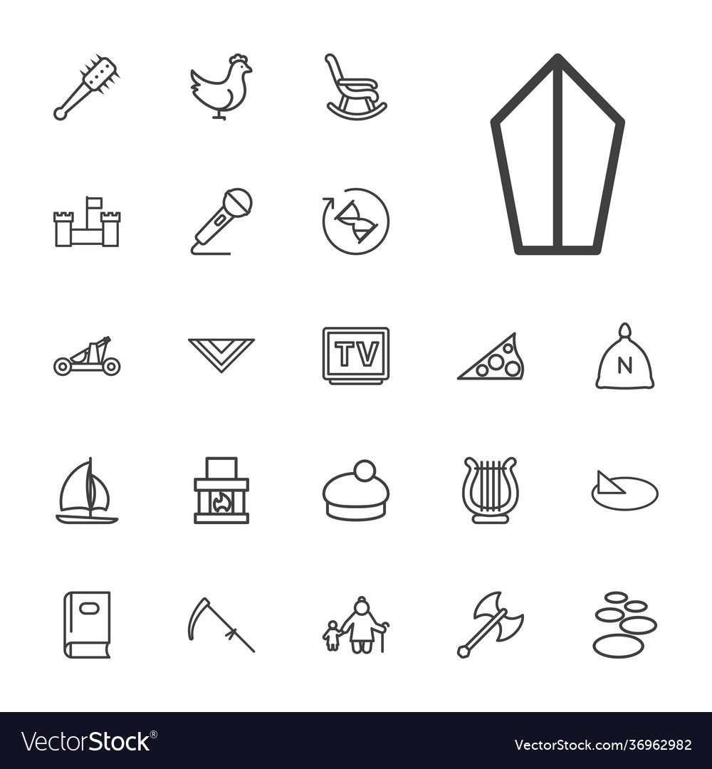 22 old icons Royalty Free Vector Image - VectorStock