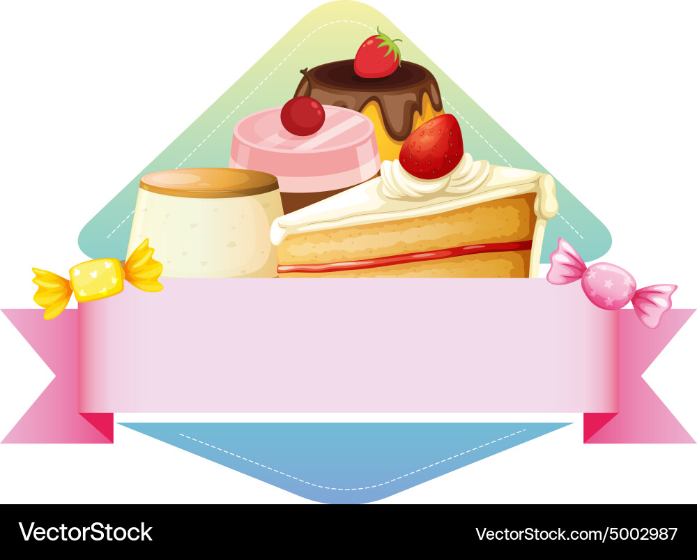 Dessert Royalty Free Vector Image - VectorStock