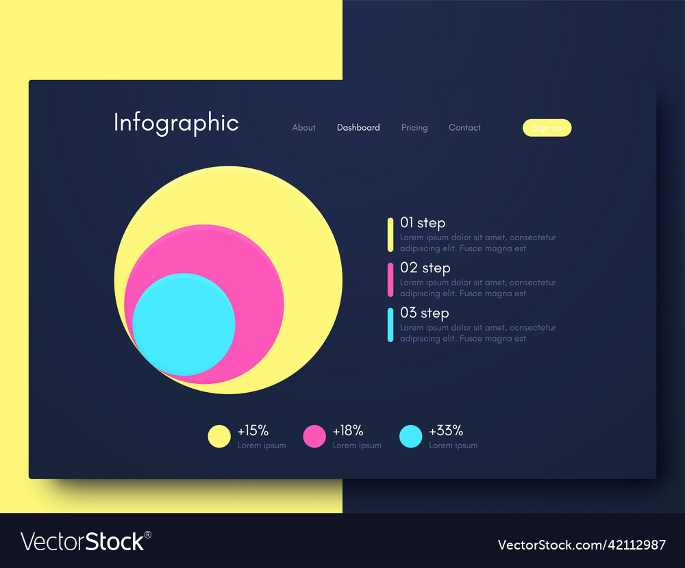 Modern infographic elements for business Vector Image