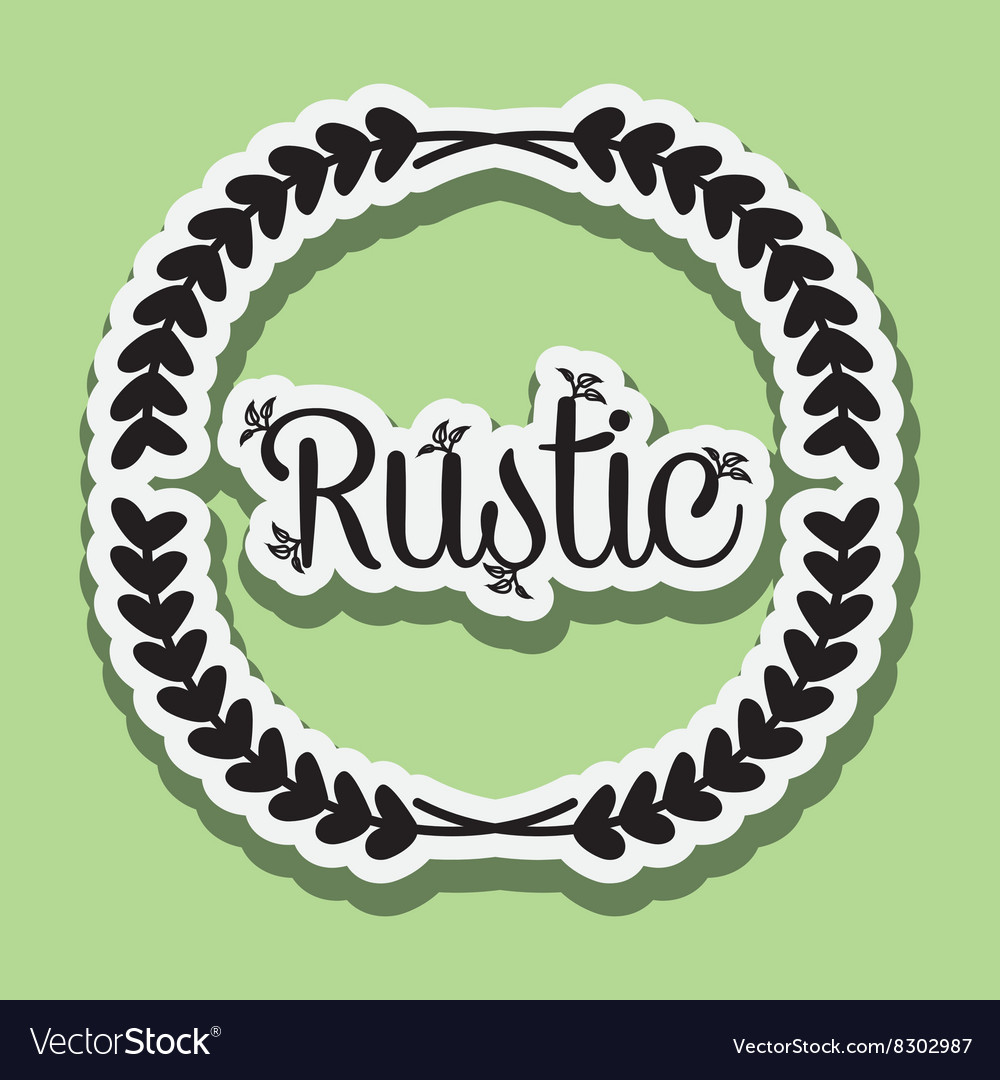 Rustic icon design Royalty Free Vector Image - VectorStock