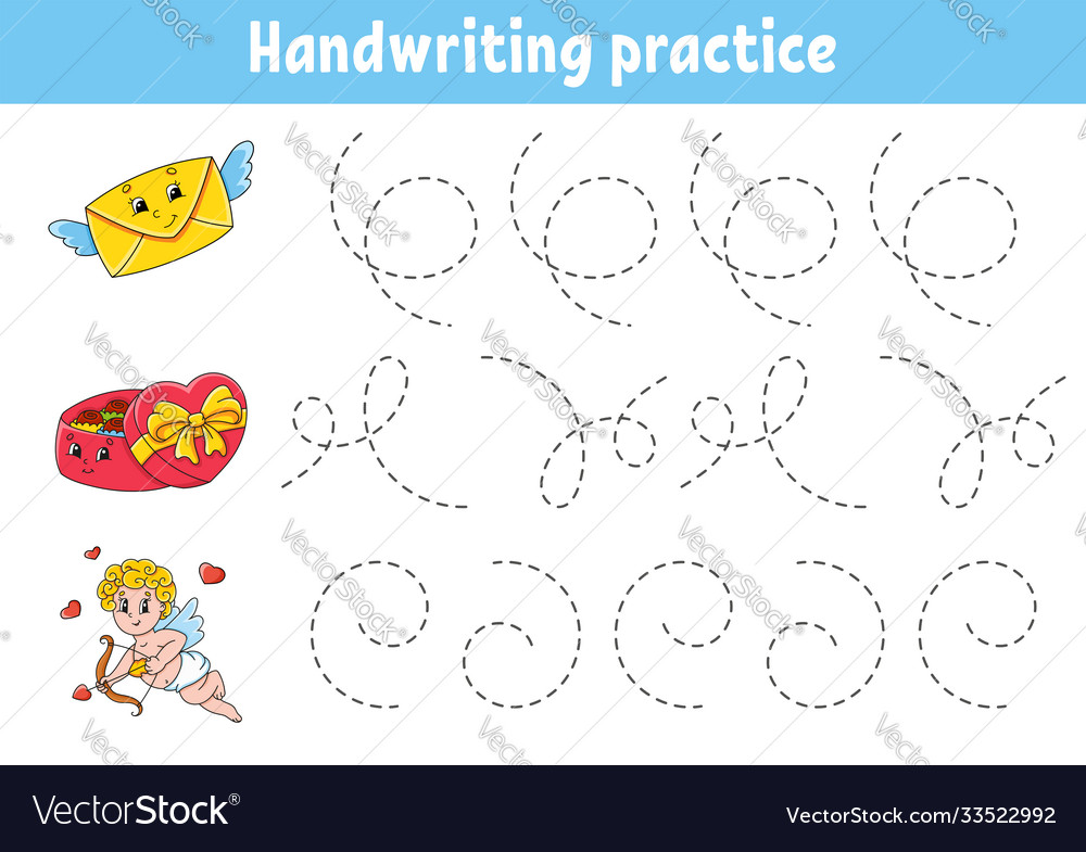 Handwriting pactice education developing