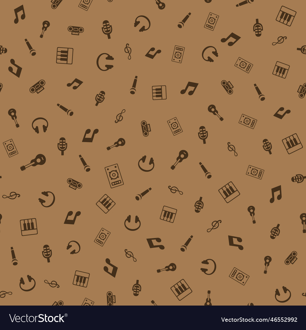 Music seamless pattern background texture