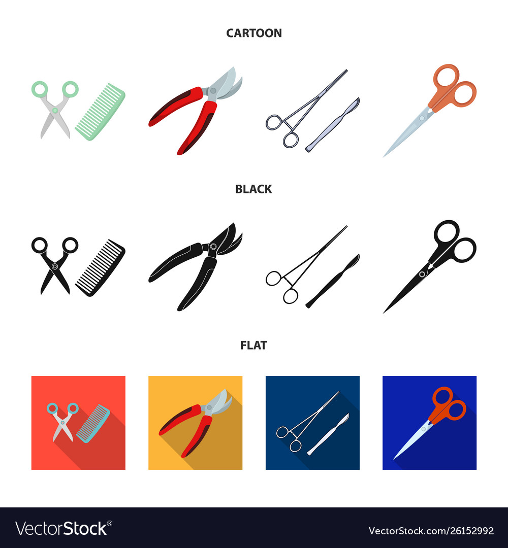 Scissor and craft symbol Royalty Free Vector Image