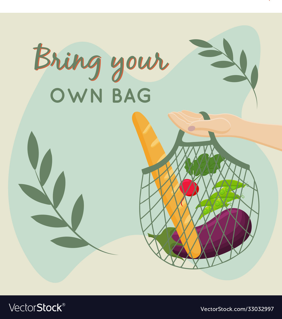 Eco bag with element bring your own