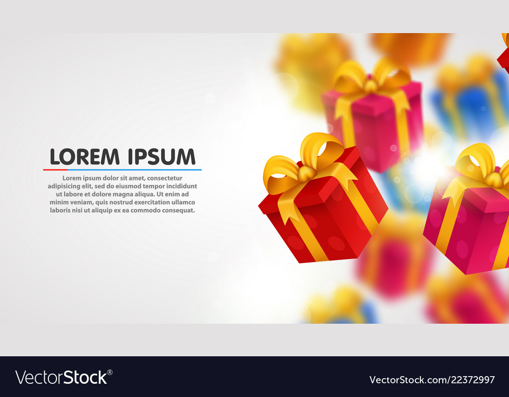 Explosion presents light background Royalty Free Vector