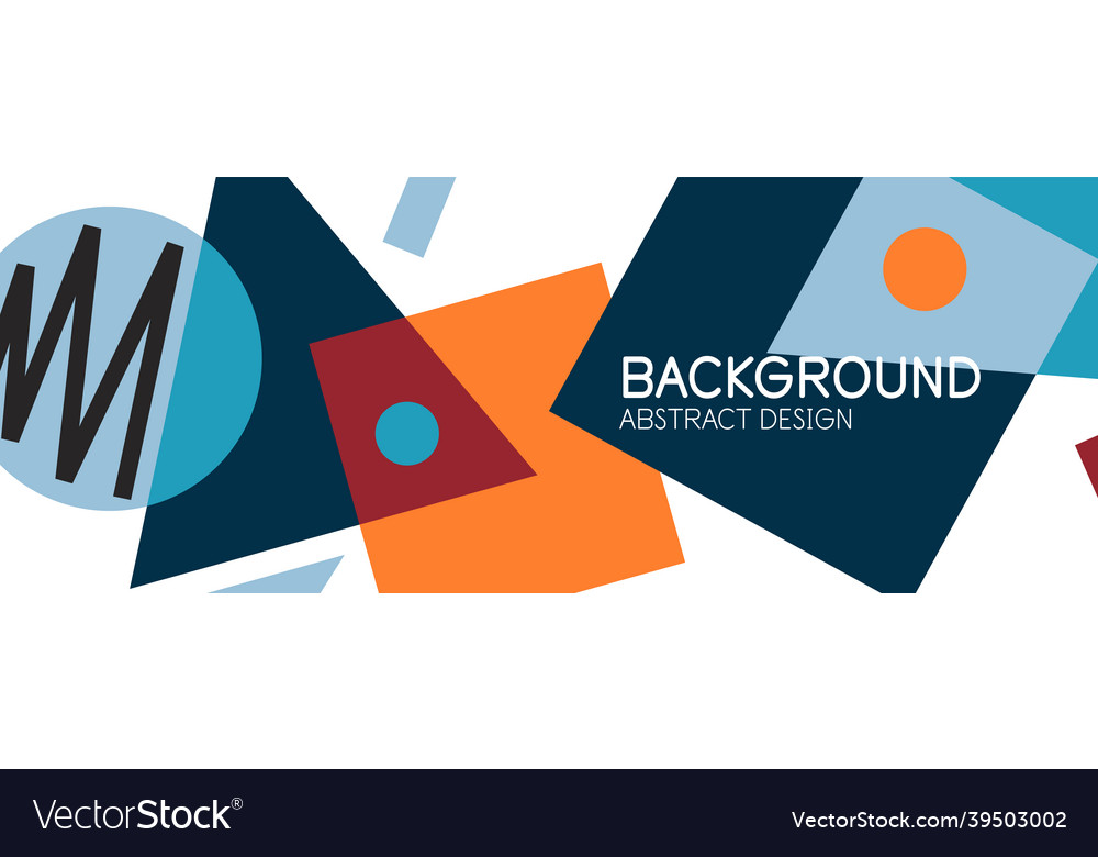 Abstract background with blocks lines geometric Vector Image