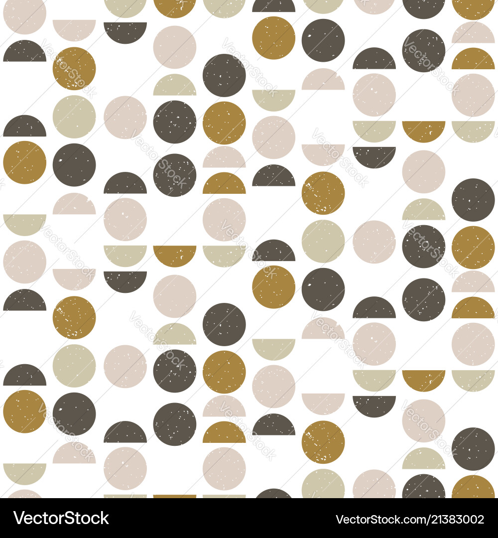 Abstract seamless geometric pattern with circles Vector Image