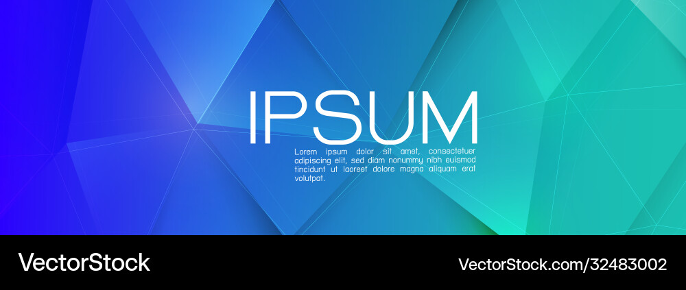 Colorful gradient triangles in geometric Vector Image