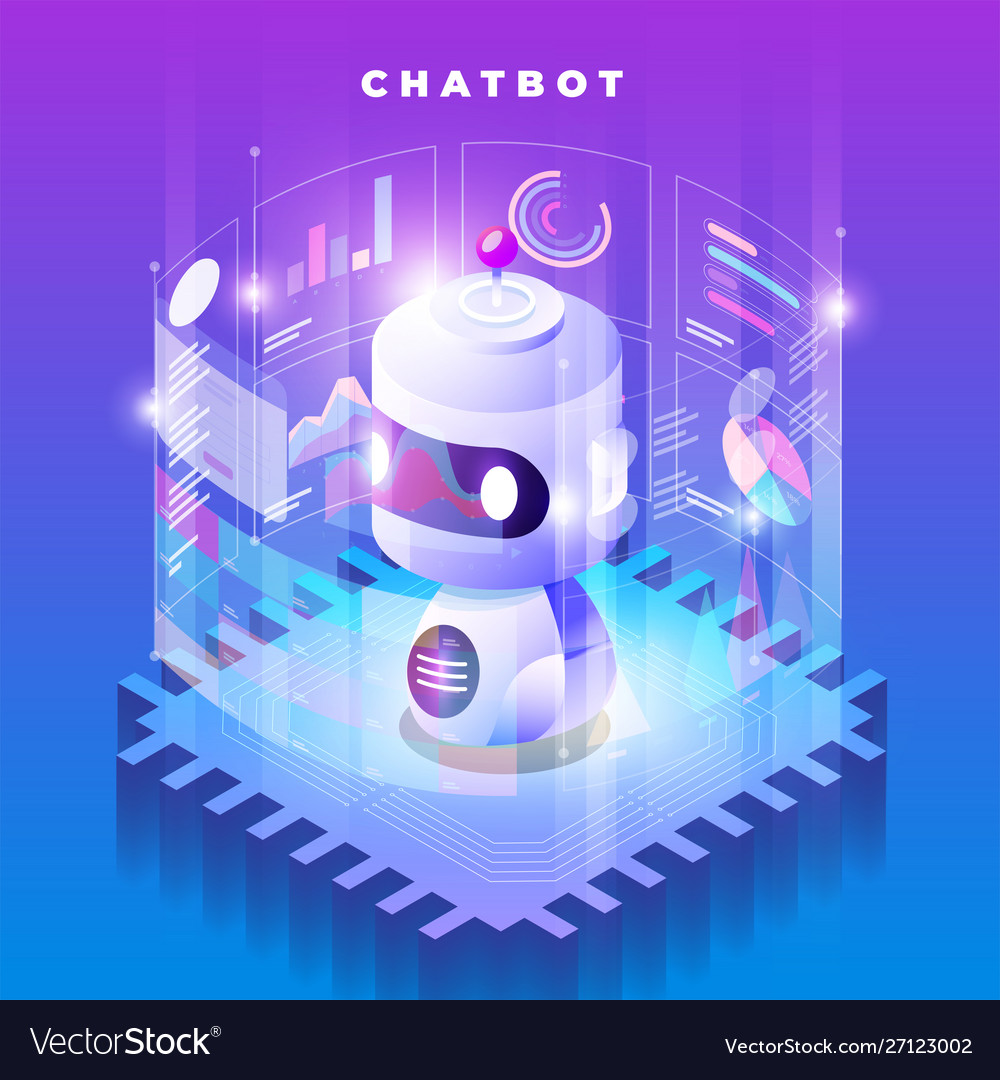 Concept chatbot technology Royalty Free Vector Image