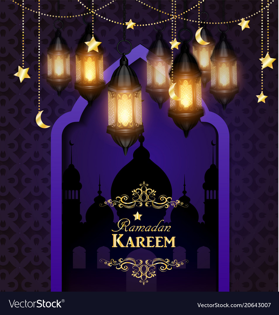 Islamic design mosque door Royalty Free Vector Image