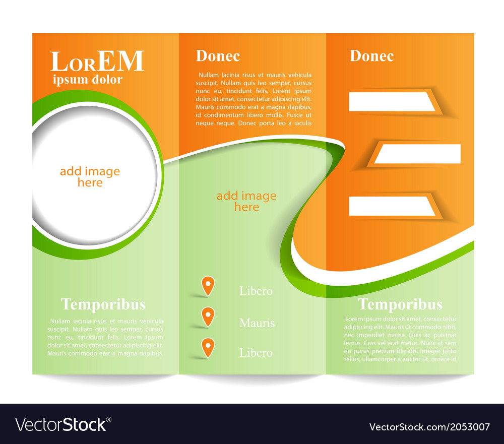 Tri-fold brochure template