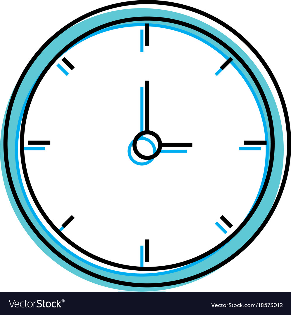 Isolated clock design Royalty Free Vector Image