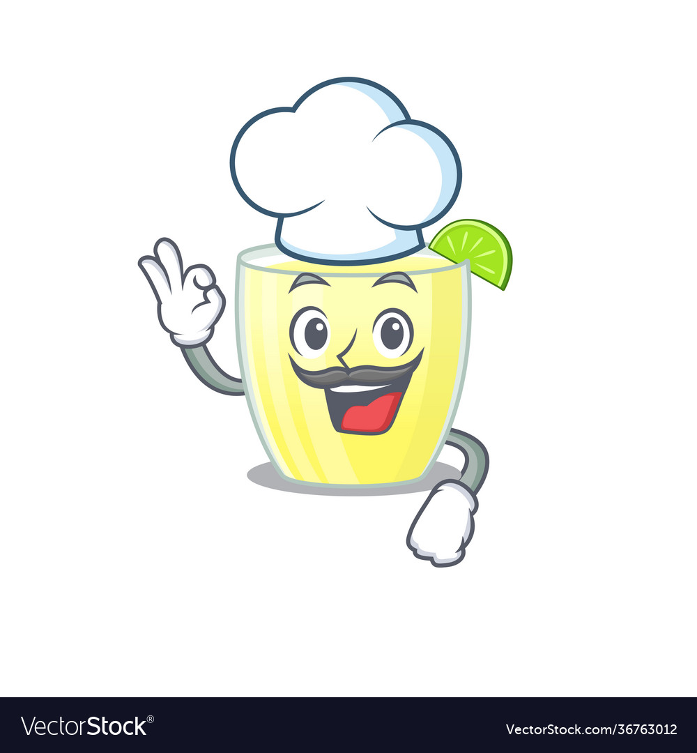 Talented daiquiri cocktail chef cartoon drawing Vector Image