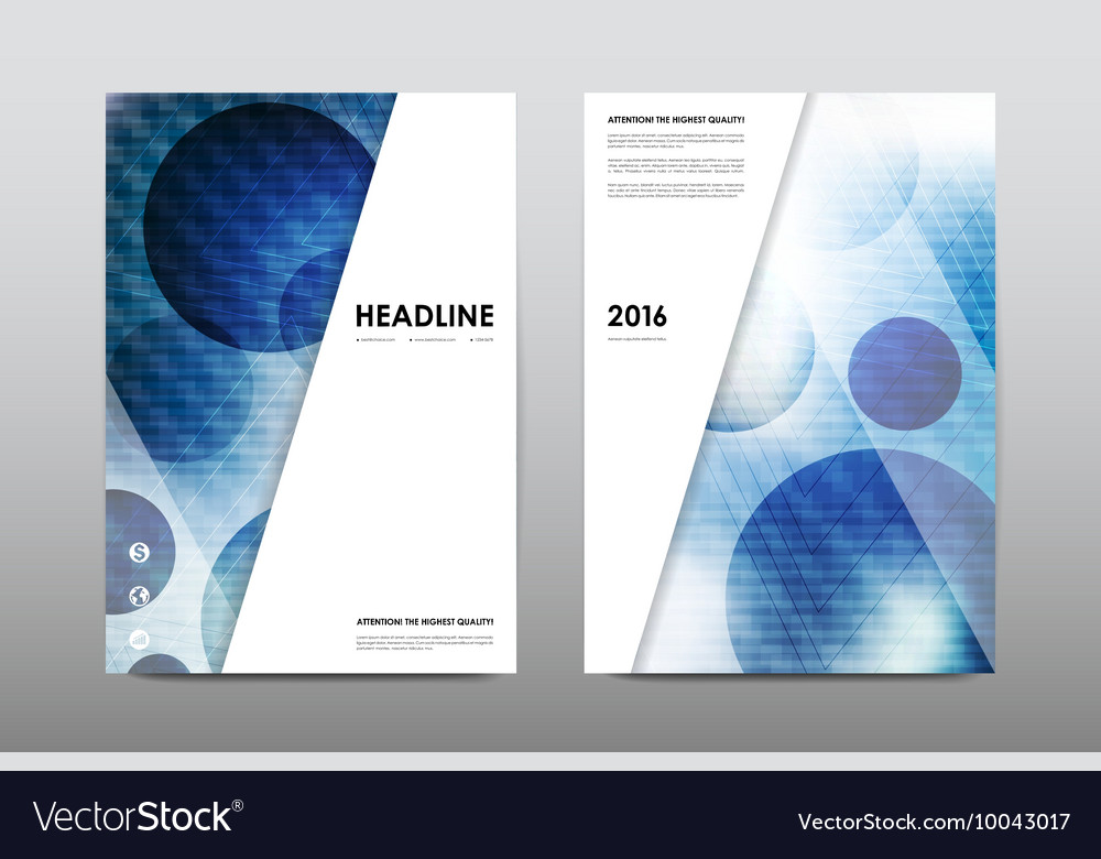 Brochure layout template flyer design Royalty Free Vector