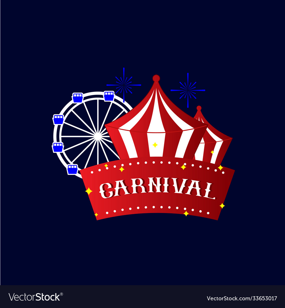 Carnival template design Royalty Free Vector Image