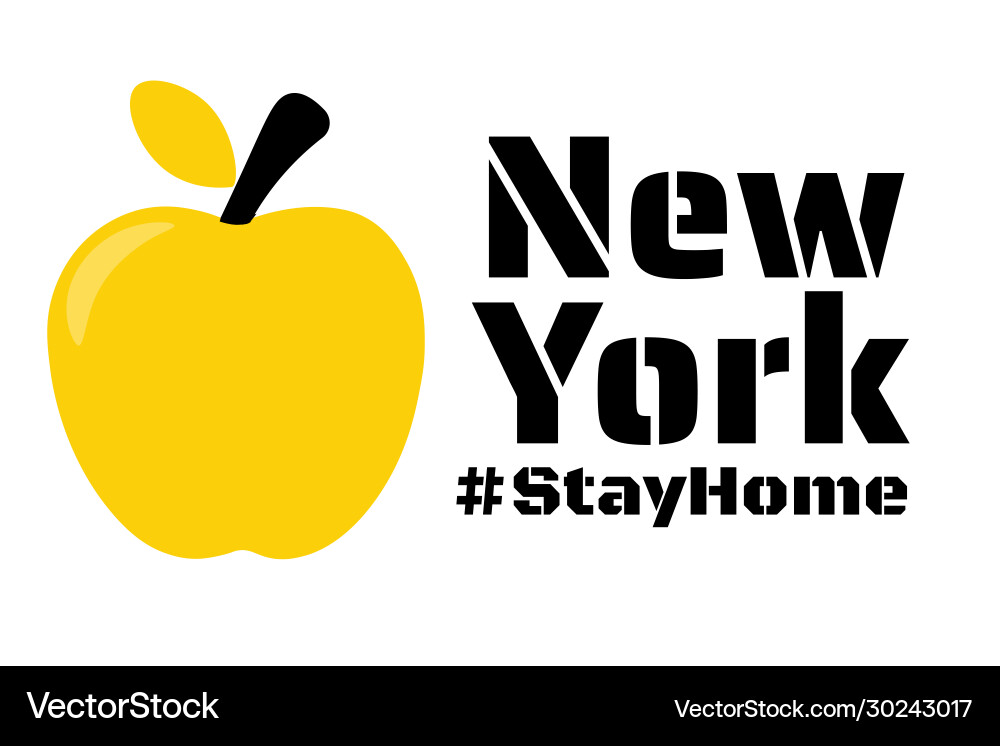 New york city quarantine lockdown Royalty Free Vector