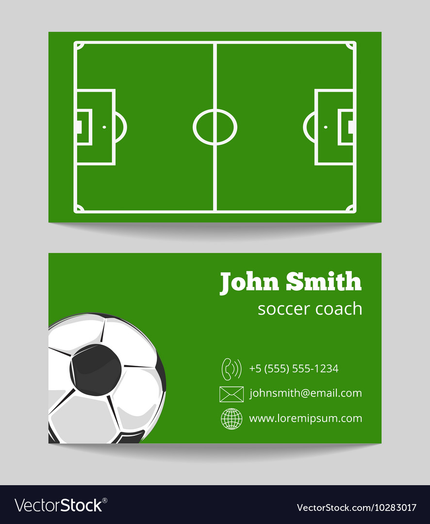 football card template