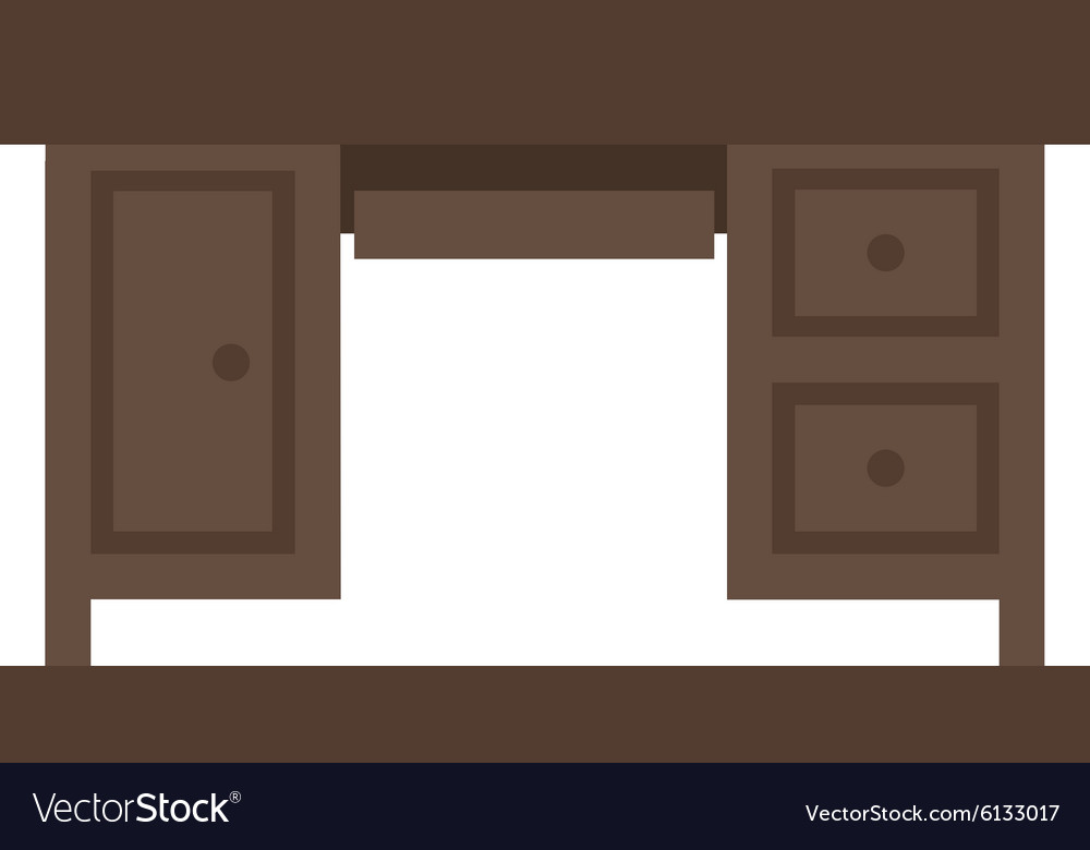Table with drawers ii Royalty Free Vector Image