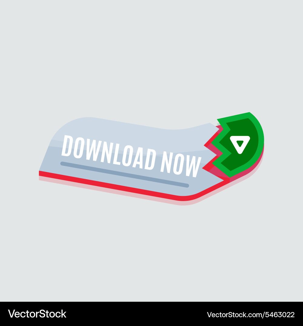 Colorful download web button modern flat design Vector Image