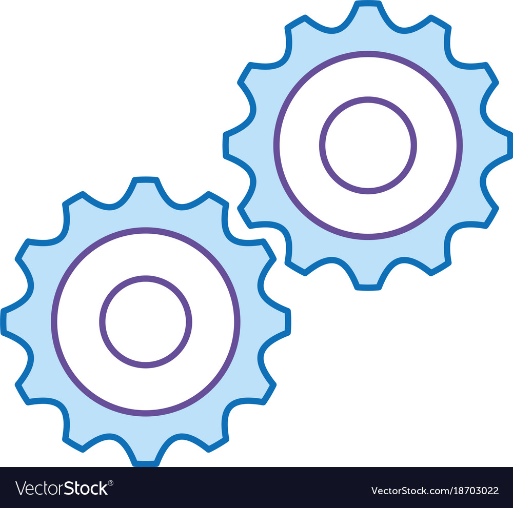 Gear machine isolated icon